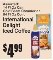 Super Fresh International Delight Iced Coffee offer