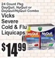 Super Fresh Vicks Severe Cold & Flu Liquicaps offer