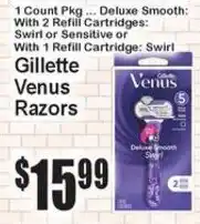 Super Fresh Gillette Venus Razors offer