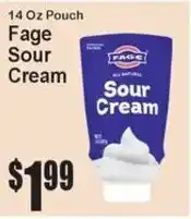 Super Fresh Fage sour cream offer