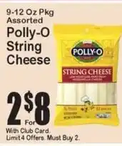 Super Fresh Polly-O string cheese offer
