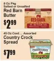 Super Fresh Red Barn butter offer