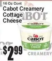 Super Fresh Cabot Creamery Cottage Cheese offer