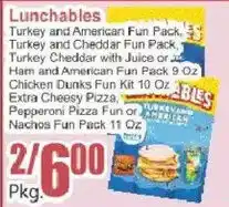 Key Food Lunchables Turkey and American Fun Pack offer