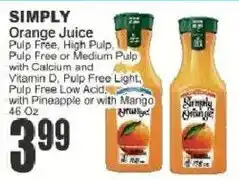 Key Food Simply Orange Juice offer