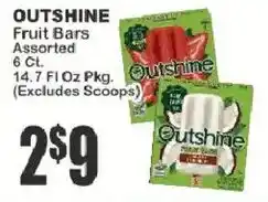 Key Food Outshine fruit bars assorted offer