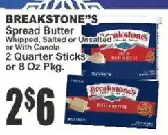 Key Food Breakstone's spread butter offer