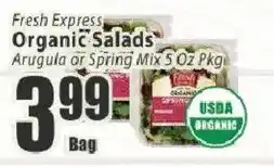 Key Food Fresh Express Organic Salads offer