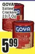 Key Food Goya saltine crackers offer