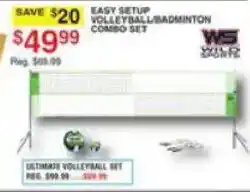Dunham's Sports Ws volleyball badminton combo set offer