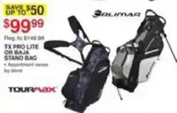 Dunham's Sports Tourmax tx pro lite or baja stand bag offer