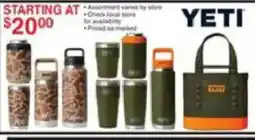 Dunham's Sports Yeti insulated bottles and tote offer