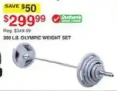Dunham's Sports Olympic Weight Set offer