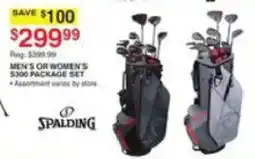 Dunham's Sports Spalding men's or women's 500 package set offer