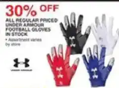 Dunham's Sports Under Armour football gloves offer