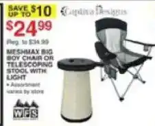 Dunham's Sports Meshmax Big Boy Chair or Telescoping Stool with Light offer