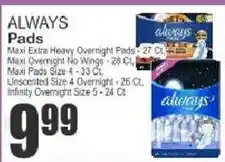 Key Food Always Pads offer