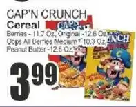 Key Food Cap'n Crunch Cereal offer