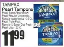 Key Food Tampax Pearl Tampons offer