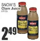 Key Food Snow's clam juice offer