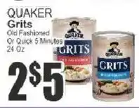 Key Food Quaker grits offer