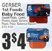Key Food Gerber 1st Foods Baby Food offer