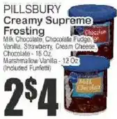 Key Food Pillsbury creamy supreme frosting offer