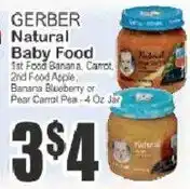 Key Food Gerber natural baby food offer