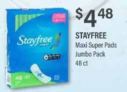 Commissary Stayfree Maxi Super Pads offer