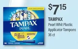 Commissary Tampax Pearl Whit Plastic Applicator Tampons offer