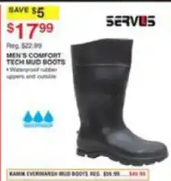 Dunham's Sports Servis men's comfort tech mud boots offer