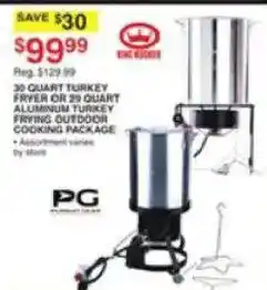 Dunham's Sports King Kooker 30 Quart Turkey Fryer or 29 Quart Aluminum Turkey Frying Outdoor Cooking Package offer