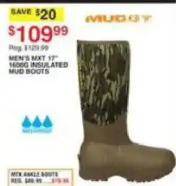 Dunham's Sports Mud Men's Mxt 17" 1600g Insulated Mud Boots offer