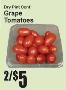 Super Fresh Grape Tomatoes offer