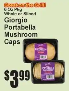 Super Fresh Giorgio portabella mushroom caps offer