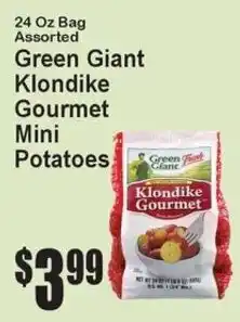 Super Fresh Green Giant Klondike Gourmet Mini Potatoes offer