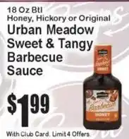 Super Fresh Urban Meadow Sweet & Tangy Barbecue Sauce offer