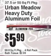 Super Fresh Urban Meadow heavy duty aluminum foil offer