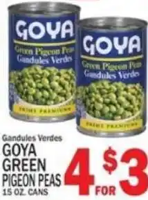 C Town Goya green pigeon peas offer