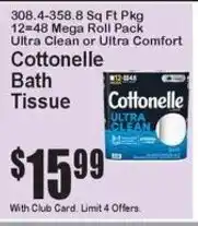 Super Fresh Cottonelle bath tissue offer