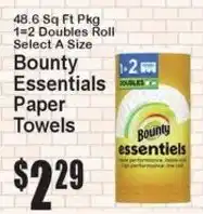 Super Fresh Bounty Essentials Paper Towels offer