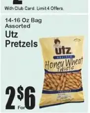 Super Fresh Utz assorted pretzels offer