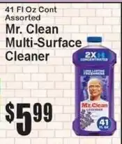 Super Fresh Mr. Clean multi-surface cleaner offer