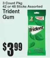 Super Fresh Trident gum offer