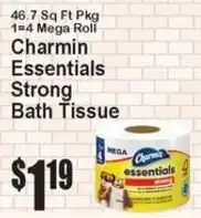 Super Fresh Charmin Essentials Strong Bath Tissue offer