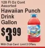 Super Fresh Hawaiian Punch Drink offer