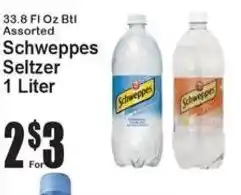 Super Fresh Schweppes Seltzer offer
