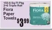 Super Fresh Fiora paper towels offer