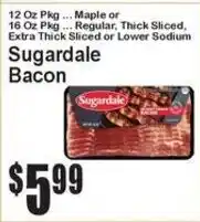Super Fresh Sugardale bacon offer
