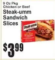 Super Fresh Steak-umm Sandwich Slices offer